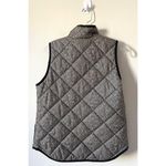 J.Crew  Gold Hardwear Flannel Puffer Vest Black Cream Size XS Photo 1