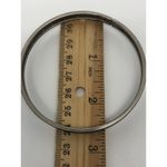 Vintage Etched Bangle Bracelet Silver Tone Leaf Pattern Fashion Jewelry Photo 2