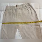 Coco + Carmen Cream Linen Blend Pant With Fringe Hem Photo 6