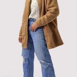 Spiritual Gangster  Lexi Sherpa Coat Tan M/L NWOT Photo 2