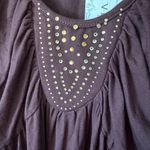 Vertigo Paris Embellished Long Sleeve Top Women's Size Medium Brown NWT $160 Photo 6