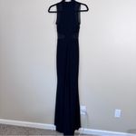 Betsy and Adam Betsy Adam Black Mesh Illusion Mesh Cut Out Maxi Dress Womens 0 Formal Black Tie Photo 6