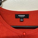 Premise Studio Premise Bold Rust color Women's Cardigan with decorative buttons Photo 1