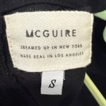 Mcguire  Barrett Black Sorbonne Ruffle Linen Blend Top Sz S Photo 4