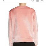 Maje Pink Torina Velvet Velour Long Sleeve Crew Neck Sweatshirt Size Large Photo 1