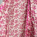 Victoria's Secret Medium Floral Satin Robe Feminine Flowy Pockets Photo 3