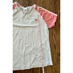 Adidas M Women’s Athletic Workout Shirt V Neck Top Activewear Gym Coral Y2K Photo 4