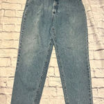 Lee Vintage High Waisted Mom Jeans Elastic Waist Light Blue Denim Relaxed Fit Photo 0