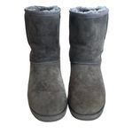UGG Original  Australia Grey Sheepskin Suede Ankle Pull On Boots Photo 1