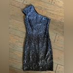 Dress the Population  Sequin dress blue size small New Year's Eve Holiday Sparkle Photo 2