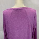 Athleta Long Sleeve Siri Bubble Hem Purple Shirt Size Large Photo 6