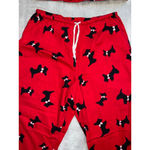Victoria's Secret Women's  M Red Black Scottie Dog Pajama Set Holiday Photo 2