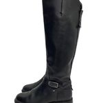 Franco Sarto Hadley Black Leather Tall Riding Boots Equestrian Flat Buckle 6.5 Photo 6