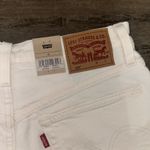 Levi's Levi’s 501 High-Rise Denim Jean Shorts White Photo 3