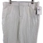 Ralph Lauren  Womens Trouser White Linen Glace Dress Pant Black Label Size 10 New Photo 1