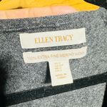 Ellen Tracy Tunic Sweater 100% Merino Wool Cardigan Women Gray Long Sleeve Belt Photo 11
