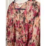 NWT Women’s Multicolor Blouse Small Skye's The Limit Peach Pink Top Shirt Office Photo 1