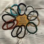 6 mm Colorful Natural Stone Beaded Bracelets Set Blue Photo 0