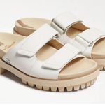 Sam Edelman NEW  Eliana White Leather Lug Sole Slip On Sandals Size 5, MSRP $140 Photo 0
