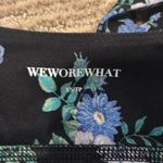 We Wore What  Floral Sports Bra - Black and Blue Photo 3