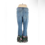 Anthropologie Pilcro jeans floral fabric flare leg, bell bottoms, size 31 Photo 1