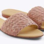 NISOLO Isla Woven leather slides size 9 EUC Pink Photo 1
