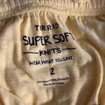 Torrid  Womens Baby Doll Top Size 2X Pastel Yellow Ruffle Summer Knit Cottagecore Photo 5