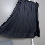 Vintage Velrose Half Slip Skirt Plus Size 5X Black 100% Nylon USA Made 31" Long Photo 1