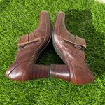 Clarks Clark’s Artisan Brown Women's Ankle Heeled Shoes Size 8N Photo 5