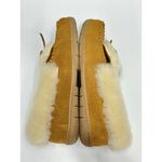 Lands' End Womens Moccasin Slippers Fluffy Lined Inddor Outdoor Sz 10 Brown EUC Photo 6