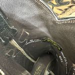 J.B. Dillon Calf Pointed Toe Black Gold Cowhide Leather Western Cowboy Boots 7.5 Photo 8