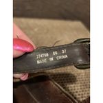 Brown Leather Ecco Criss Cross Adjustable Strap Sandals sz 6.5 Comfort Lagenlook Photo 8