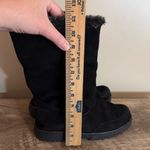 Rampage  Ashlee Black Suede Leather Mid Calf Boots Women’s Sz 8 Pull On Faux Fur Photo 9