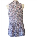 Sanctuary NWT  blue floral ruffle tank top xs Photo 3