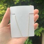 NEW Silver Cross Necklace Blue Stone w/ Faux Diamond Gems // Religion, Religious Photo 3