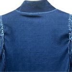 Free People BLUE Claudia Velvet Mock Neck short sleeve bohemian Top Size XS Photo 10