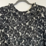 Free People NEW These Dreams Black Floral mini Long Sleeve Dress Size Small Photo 5