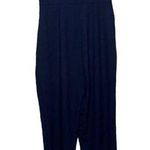 Cupcakes and Cashmere Jumpsuit Navy Blue Button Top Cap Sleeves Women Size 4 NWT Photo 1
