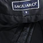 Saguaro 90's Vintage High Waist LEATHER Boot Cut Pants Size 8 Womens Black Photo 5