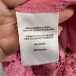 Donna Morgan  Pink Lace Midi Dress size 6 Lace Overlay A-Line‎ Spaghetti Straps Photo 8