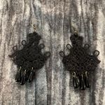 Elegant Black Lace Earrings Photo 0