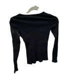 Wilfred  FREE BLACK RIBBED LONG SLEEVE SHIRT Photo 1