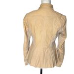 Elie Tahari Women's Black Leather Jacket Size M Mid-Length Casual Photo 2