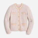 J. Crew Marled Sweater Lady Jacket in Ice Pink Size Medium Photo 1