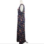 Lucky Brand  Floral Batik Print A-Line Maxi Dress SZ Large Bohemian Summer Beach Photo 8