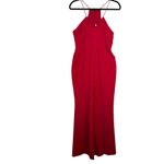 Anthropologie NWT Hutch Flare Front-Slit Jumpsuit Red Size 6 Photo 5