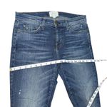 Current/Elliott  Distressed Denim Jeans Women's Size 28 Ripped Knee Dark Wash Photo 7