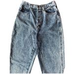 Vintage 80's Essentials Sport Acid Wash high rise Mom Button Fly jeans size 10 Blue Photo 6