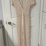 Free People Mia Empire-Waist Jumpsuit in Ivory size 0 Photo 3