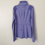 Lululemon Size 6 Purple Striped Ruffle Run Your Heart Out Pullover Long Sleeve Photo 5